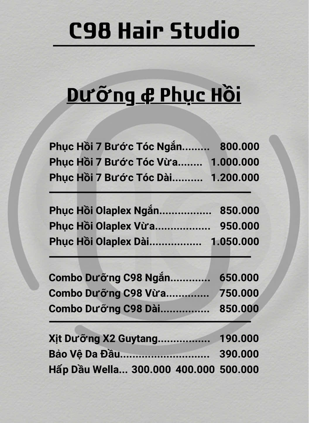 Dưỡng & Phục hồi