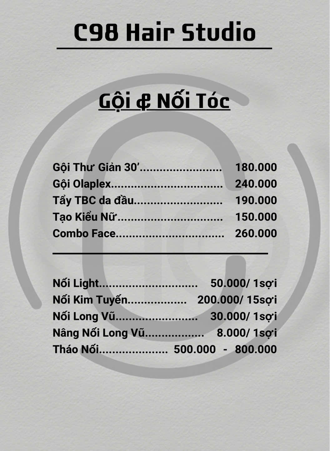 Gội & Nối tóc
