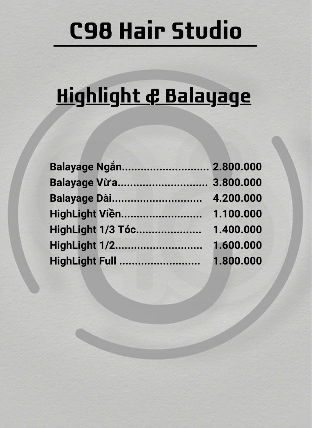 Highlight & Balayage